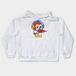 Monkey Galaxy Astronaut Kids Hoodie